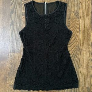 Express Black Lace Sleeveless Top